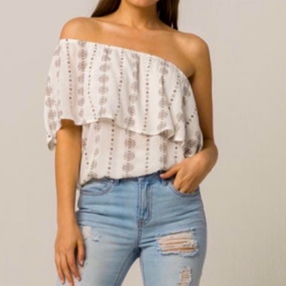 O’Neill Asymmetrical Top Women’s Off Shoulder Summer Sz Small